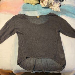 Grey babaton knit sweater with silk